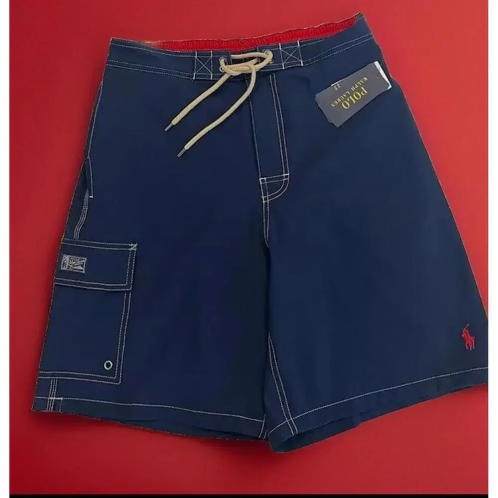Polo Ralph Lauren Men's Size Small Kailua Classic Fit Swim Trunks Navy
